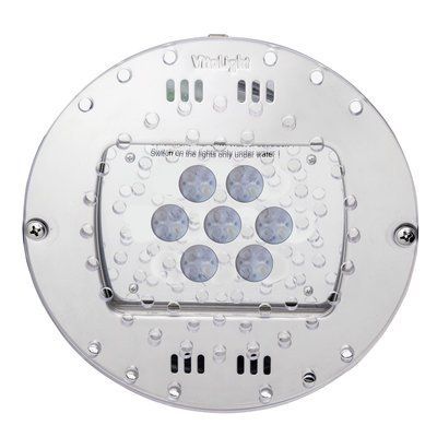 Підводний світлодіодний прожектор у дно Vitalight Power-LED 3.0 28/4, 24В, 230 мм, V4A, білий 6000K, 14 900 lumen