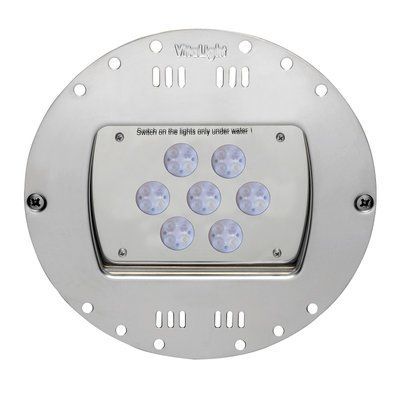Підводний світлодіодний прожектор для підйомної підлоги, в стіну Vitalight Power-LED 3.0 28/4, 24В, 230 мм, V4A, тепле світло 3000K, 13 900 lumen